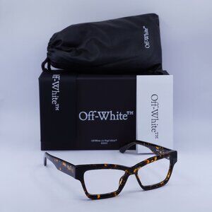 Final Price! Off-White OERJ077 STYLE 77 6000 Havana Eyeglasses 55mm